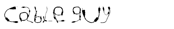 Cable Guy font preview
